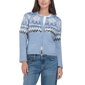 MAJE Blue Button Cardigan